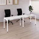 Ver mais imagens de Mesa Auxiliar Lateral para Escrivaninha Plataforma Simples Pé Trave Smart 120x60cm Yescasa Branco
