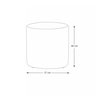 2 Puff Decorativo Triunfo Viena Tecido Veludo Pé de Plastico:terracota - 5