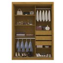 Ver mais imagens de Guarda-Roupa Solteiro 2 Portas Reflecta com LED 100% MDF Royale