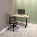 Ver imagem 2 de Mesa com Regulagem de Altura Elétrica Escrivaninha MEE1500P25 150cm Industrial Marrom