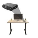 Ver imagem 6 de Mesa com Regulagem de Altura Elétrica Escrivaninha MEE1500P25 150cm Industrial Marrom