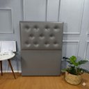 Ver imagem 4 de Cabeceira de Cama Queen: Corino Cinza