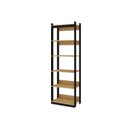 Ver imagem 6 de Conjunto Closet Industrial 3 Modulado com 1 Cabideiro e 4 Gavetas com Puxador em Courinho Bege/Freij
