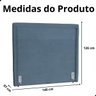 Cabeceira de Cama Box Estofada 140 Cm Casal Linho Stela - 7