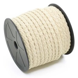 Corda Cordão Fio Barbante 7mm Cru Algodão 50m Macramê aliança macramê, tapetes, suportes de plantas, - 3