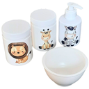 Ver imagem 3 de Kit Higiene Baby Safari 4 Pçs - Tampa com Trava - Plástico