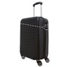 Mala para Viagem Compacta 10kg Bordo Abs Rodinhas 360 Preta Cor:preto;tamanho:u - 1