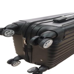 Mala para Viagem Compacta 10kg Bordo Abs Rodinhas 360 Preta Cor:preto;tamanho:u - 8