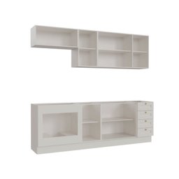 Cozinha Modulada 6 Peças sem Tampo com Balcão para Forno de Embutir Cabecasa Madeiramadeira - 8
