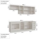 Ver imagem 2 de Cozinha Modulada 6 Peças sem Tampo com Balcão para Forno de Embutir CabeCasa MadeiraOriginals Branco