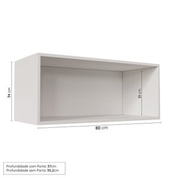 Cozinha Modulada 6 Peças sem Tampo com Balcão para Forno de Embutir Cabecasa Madeiramadeira - 10