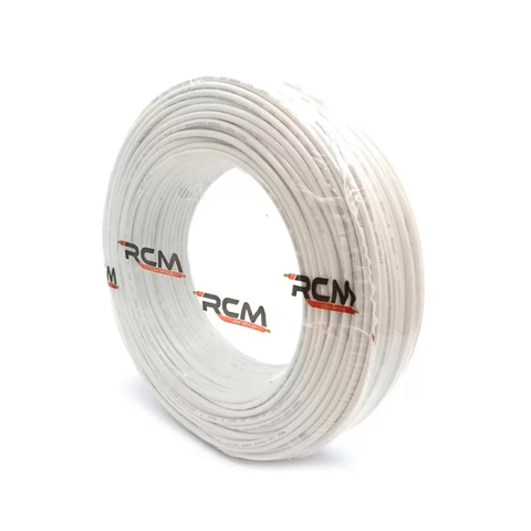 Fio Cabo Flexível 1,5mm Branco Rolo 100m RCM