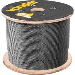 Cabo de Aço Aaci 1/4 Alma de Aço 6x36ws Polido com 500 Metr - 1