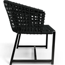 Ver imagem 6 de Jogo de Mesa Ripada 1,00m Aluminio com 4 Poltronas Corda Nautica Área Externa e Interna