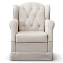 Ver imagem 5 de Poltrona de Amamentação e Descanso com Balanço Lucy P04 Suede Bege - Mpozenato