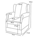 Ver imagem 4 de Poltrona de Amamentação e Descanso com Balanço Lucy P04 Suede Bege - Mpozenato