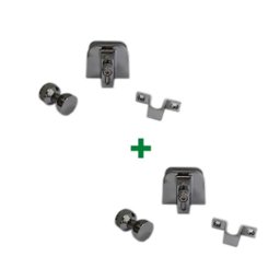 Kit janela blindex de correr com 4 folhas - Cromado - 1