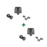 Kit janela blindex de correr com 4 folhas - Cromado - 1