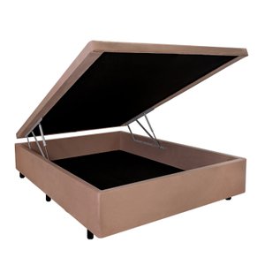 Base Box Baú Casal 128x188x42cm Suede