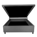 Ver imagem 6 de Base Box Baú Casal 128x188x42cm Suede