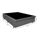 Ver imagem 3 de Base Box Baú Casal 128x188x42cm Suede