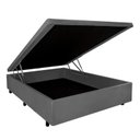 Ver imagem 4 de Base Box Baú Casal 128x188x42cm Suede
