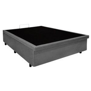 Base Box Baú Casal 128x188x42cm Suede