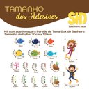 Ver imagem 4 de Adesivo Box de Banheiro e Parede Infantil Nadadores Oceano