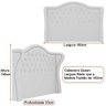Cabeceira para Cama Box Queen 180cm Dorian Linho Cinza - Sallar Home - 2