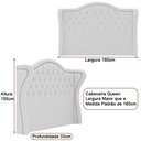 Ver imagem 3 de Cabeceira para Cama Box Queen 180cm Dorian Linho Cinza - Sallar Home