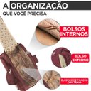 Ver imagem 4 de Mala Viagem Sacola Santino Dubai SLS3 Rodinhas Cadeado Média SLS3 Dubai Vermelho escuro