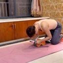 Ver imagem 2 de Rolo Abdominal Musculaçao Exercicio Apoio Cotovelo Prancha Braços Costas Academia Treino Atividade F