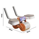 Ver imagem 7 de Rolo Abdominal Musculaçao Exercicio Apoio Cotovelo Prancha Braços Costas Academia Treino Atividade F