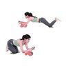 Rolo Abdominal Musculaçao Exercicio Apoio Cotovelo Prancha Braços Costas Academia Treino Atividade F - 3