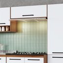 Ver imagem 1 de Armário Aéreo Geladeira 1 Porta Giovanna Marrom/Freijó/Branco