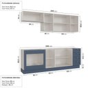 Ver imagem 2 de Cozinha Planejada 6 Peças sem Tampo com Balcão para Forno de Embutir CabeCasa MadeiraOriginals Azul/Branco