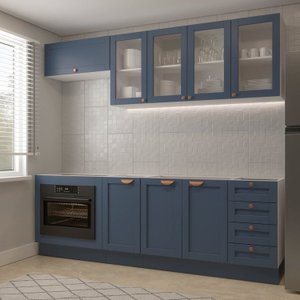 Cozinha Modulada 6 Peças sem Tampo com Balcão para Forno de Embutir CabeCasa MadeiraOriginals