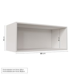 Cozinha Modulada 6 Peças sem Tampo com Balcão para Forno de Embutir Cabecasa Madeiramadeira - 8