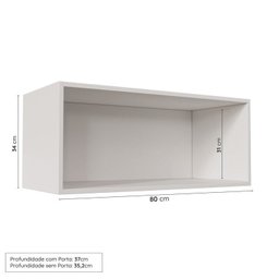 Cozinha Modulada 6 Peças sem Tampo com Balcão para Forno de Embutir CabeCasa MadeiraOriginals Azul/Branco - 8 Cozinha Modulada 6 Peças sem Tampo com Balcão para Forno de Embutir CabeCasa MadeiraOriginals Azul/Branco - 8