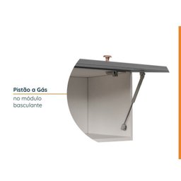 Cozinha Modulada 6 Peças sem Tampo com Balcão para Forno de Embutir Cabecasa Madeiramadeira - 6