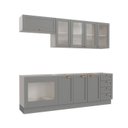 Ver imagem 7 de Cozinha Modulada 6 Peças sem Tampo com Balcão para Forno de Embutir CabeCasa MadeiraOriginals Cinza/Branco