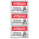 Ver imagem 1 de Combo 3 Placas De Sinalização Atenção Tráfego De Empilhadeiras 30x20 Acesso - S-226 F9e
