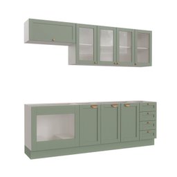 Cozinha Modulada 6 Peças sem Tampo com Balcão para Forno de Embutir Cabecasa Madeiramadeira - 7
