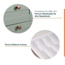 Ver imagem 5 de Cozinha Planejada 6 Peças sem Tampo com Balcão para Forno de Embutir CabeCasa MadeiraOriginals Verde/Menta/Branco