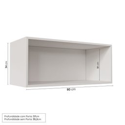 Cozinha Modulada 6 Peças sem Tampo com Balcão para Forno de Embutir Cabecasa Madeiramadeira - 9