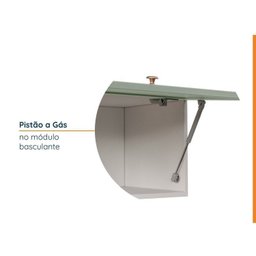 Cozinha Modulada 6 Peças sem Tampo com Balcão para Forno de Embutir Cabecasa Madeiramadeira - 6