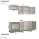 Ver imagem 2 de Cozinha Planejada 6 Peças sem Tampo com Balcão para Forno de Embutir CabeCasa MadeiraOriginals Verde/Menta/Branco