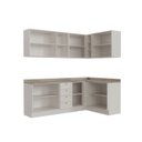 Ver mais imagens de Cozinha Modulada 6 Peças 3 Armários Aéreos e Nichos, 3 Balcões CabeCasa MadeiraOriginals