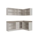 Ver mais imagens de Cozinha Modulada 6 Peças 3 Armários Aéreos e Nichos, 3 Balcões CabeCasa MadeiraOriginals Branco