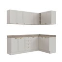 Ver imagem 2 de Cozinha Modulada 6 Peças 3 Armários Aéreos e Nichos, 3 Balcões CabeCasa MadeiraOriginals Branco
